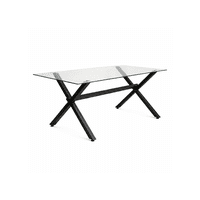 Habita2 Chile - Mesa De Vidrio X Black 130X90