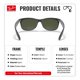 thumbnail image 3 of Gafas de sol Ray‑Ban RB2132 New Wayfarer Kit clásico, 3 of 7