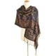 thumbnail image 3 of Bufanda pashmina Nonakgado azul marino con motivo paisley reversible, 3 of 6