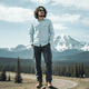 thumbnail image 1 of Camisa Outdoor Trekking Hombre Ripstop Protección Uv+50  Celeste, 1 of 8