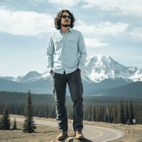 T-World - Camisa Outdoor Trekking Hombre Ripstop Protección Uv+50 Celeste