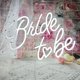 thumbnail image 2 of Letrero de Neón Bride to Be BerniceKelly Luz LED Blanca USB, 2 of 9