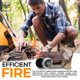 thumbnail image 2 of Fire Striker KonvoySG de acero al carbono con piedra de pedernal y tela de carbón, 2 of 7