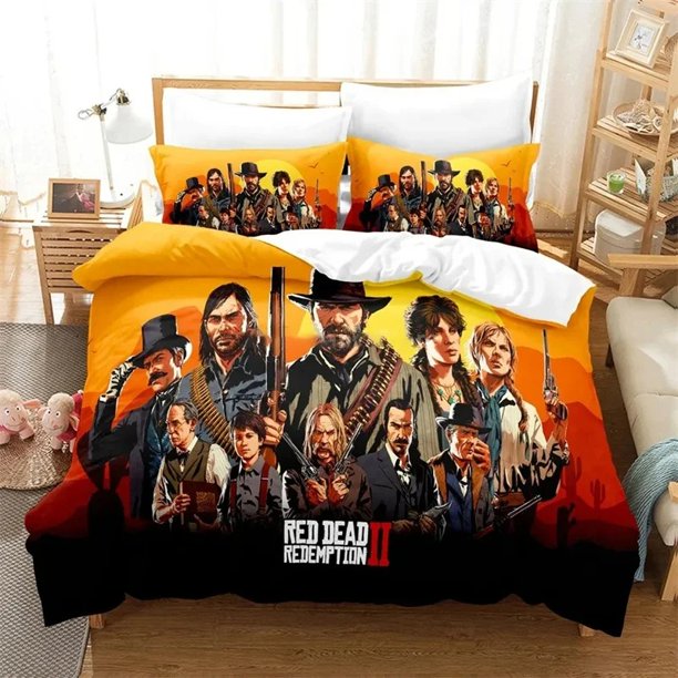 Game Red Dead Redemption Bedding Sets exquisite bed supplies set duvet cover bed comforter set luxury birthday giftBed Sheets