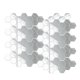 thumbnail image 2 of 30 Piezas Espejo Hexagonal Vinilo Etiqueta De La Pared Calcomanía Decoración Del Hogar Plata 46x40x23mm, 2 of 5
