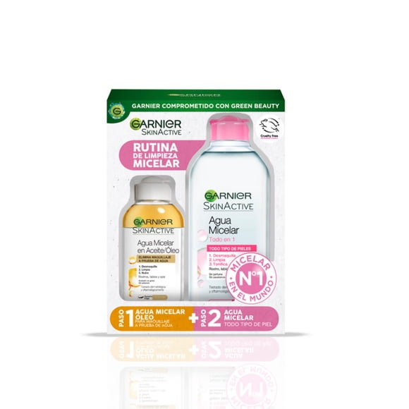 Garnier Pack Micelar Rosa 400Ml+Oleo 100Ml