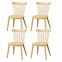 Moboi - Pack 4 Sillas Windsor Para Comedor O Terraza Beige