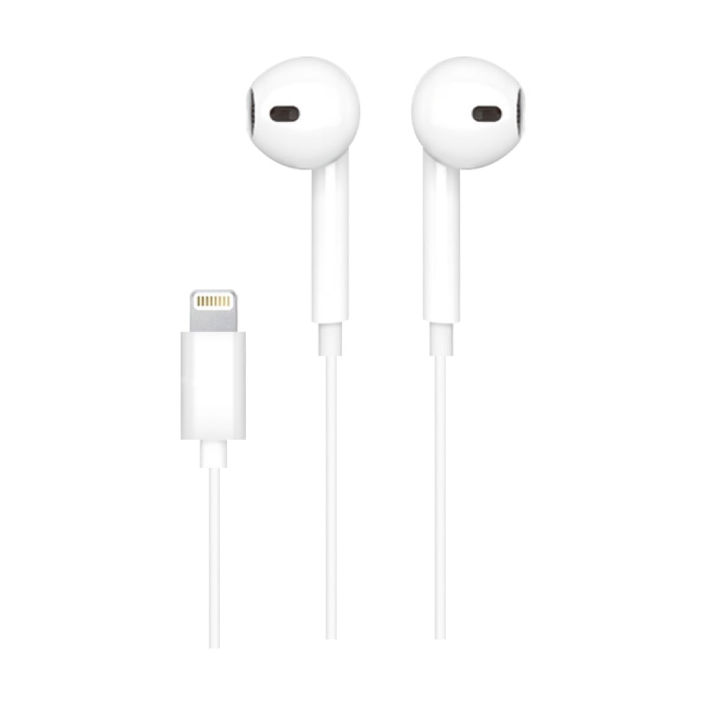 Audífonos Manos Libres Treqa Ep-753 Con Conector Lightning Compatible Con Iphone – Micrófono Integrado Y Control De Volumen