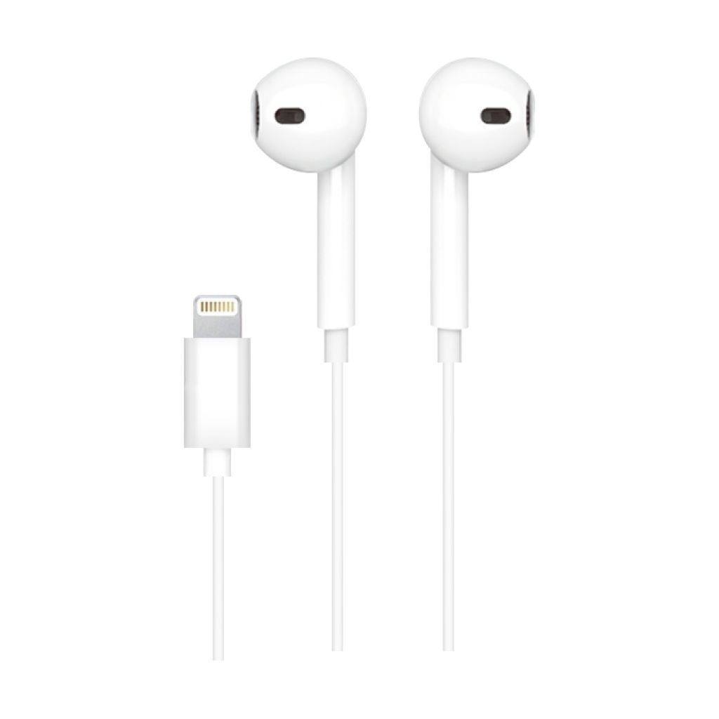 Audífonos Manos Libres Treqa Ep-753 Con Conector Lightning Compatible Con Iphone – Micrófono Integrado Y Control De Volumen