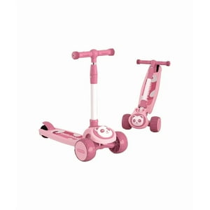 Genérico - Scooter Infantil Premium, Rueda Con Luces, Color Rosado