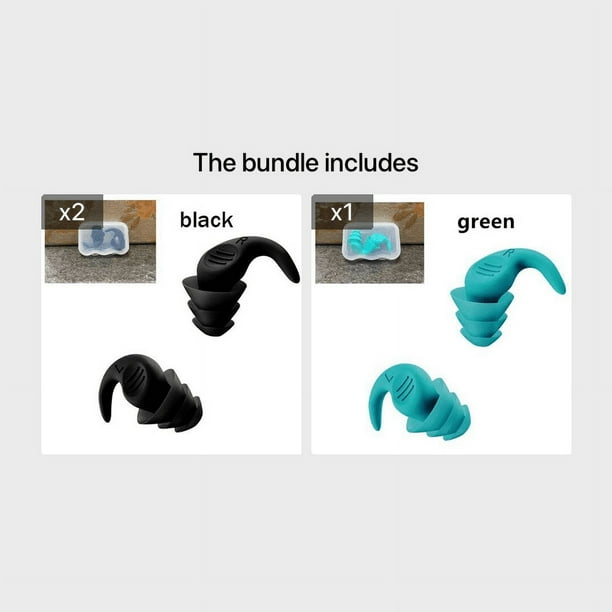 Sleep, Swim, and Travel in Peace with 1 Pair of Soft and Comfortable Silicone Earplugs - Sound Insulation, Noise Reduction, and Waterproof