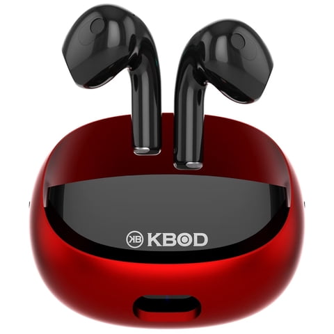 Audífonos Inalámbricos Bluetooth Kbod Tws C90 Negro Rojo