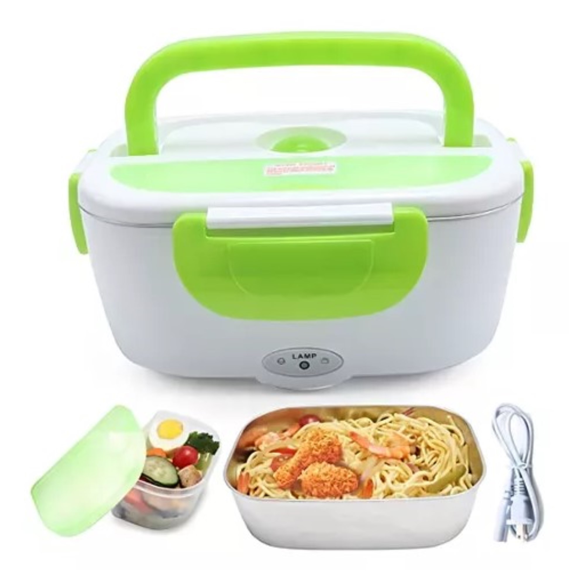 Citohome - Lonchera Eléctrica Portátil: Calienta Tu Comida En Cualquier Lugar Con Estilo En Color Verde