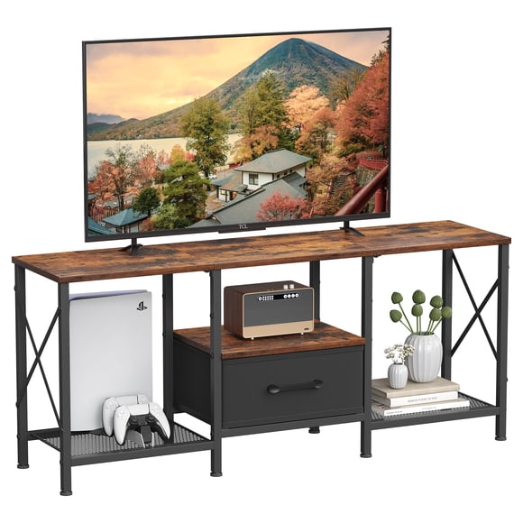 Mueble para TV JARHETUN Industrial con Cajón de Tela