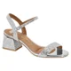 thumbnail image 1 of Sandalia Mujer Taco Cuadrado Florenca Metal Plata Vizzano, 1 of 2