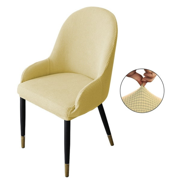 Fundas elásticas para sillas de comedor, reutilizables, lavables, de licra suave, para sillón inclinado, curvas, para el hogar, para mesa de comedor, gruesas y elásticas.
