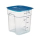 thumbnail image 2 of Recipiente Graduado Cuadrado Policarbonato 18 Litros. Con Tapa Azul, 2 of 4