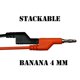 thumbnail image 2 of Cable De Prueba Con Conector Banana Apilable [39 Cm 1 Juego], 2 of 7