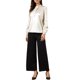 thumbnail image 2 of INSPIRE CHIC Blusas de Satén para Mujeres Elegantes con Cuello Alto y Manga Larga Camisas de Trabajo S Albaricoque, 2 of 6