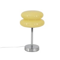 Ioensy - Egg Tart Mushroom Lámpara De Mesa Lámpara Decorativa Para Mesita De Noche Cómoda Amarilla
