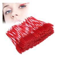 Genérico - Pack 24 Cepillos Rojo Pestañas Cejas Multiuso