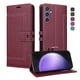 thumbnail image 1 of Premium Wallet Case for Samsung Galaxy S23 FE with Card Slots & Kickstand, Flip Cover Red, 1 of 6