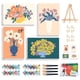 thumbnail image 1 of Kit de pintura por números Okarina Flores con marco para adultos x4, 1 of 8