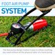 thumbnail image 4 of Pedal de pie Franklin Sports de alta presión con bomba de aire, 100 psi, 4 of 9