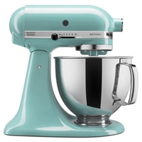 Batidora De Pie Kitchenaid Artisan Series Ksm150Ps, 5 Cuartos De Galón, Color Aqua Sky