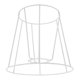 thumbnail image 1 of Soporte De La Cubierta De La Lámpara Del Marco De La Pantalla De La Lámpara Para La Campana De La Sala De Estar Del Hogar De La Casa De Té 12cmx17cmx16cm, 1 of 5