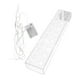 thumbnail image 4 of Florero Rectangular Florero Acrílico Transparente Florero Largo Moderno Para Sala De Estar Escritorio 45x10x6.5cm 18 Agujeros, 4 of 5
