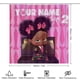 thumbnail image 2 of Jefe en pañales niña africana-theme 4-Piece Shower Curtain Set with Rugs, Waterproof Bathroom Decor Set Includes Bath Mat, U-Shaped Rug, Toilet Lid Cover and Curtain with Hooks, 2 of 6