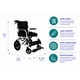 thumbnail image 2 of Silla De Ruedas De Transporte Geriatrica Ultra Liviana Gris, 2 of 3