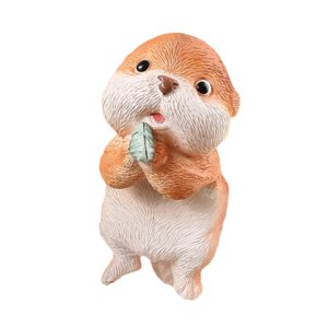 Magideal - Figura De Planta Que Colgaba Figura De Plantador Figura De Jardín Adorno Para Paisaje Escultura De Escalada Para Balcón Escritorio De Escritorio Al Ai Nutria