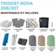 thumbnail image 2 of Kit de Medios de Filtración Trident Nova 300g/500g 36 Piezas, 2 of 6