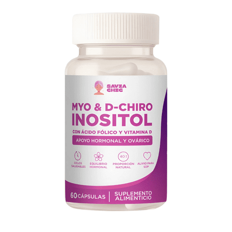 Savia Chic - Myo Inositol D-Chiro + Vitamina D 2000Mg 60 Cápsulas