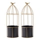 thumbnail image 1 of Macetero Metalico Con Pedestal Decorativo Plantas Suculentas negro, 1 of 10