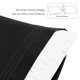 thumbnail image 5 of PiccoCasa 2Pcs Fundas de Almohada de Algodón de Fibra Larga Bordadas, Negro King, 5 of 7