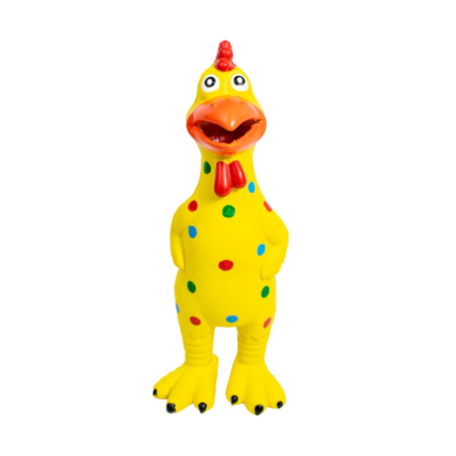 Ioensy - Juguete Para Masticar Para Perros, Divertidos Juegos De Playa Para Niños Y Adultos, Novedoso Juguete De Pollo Que Grita, Amarillo