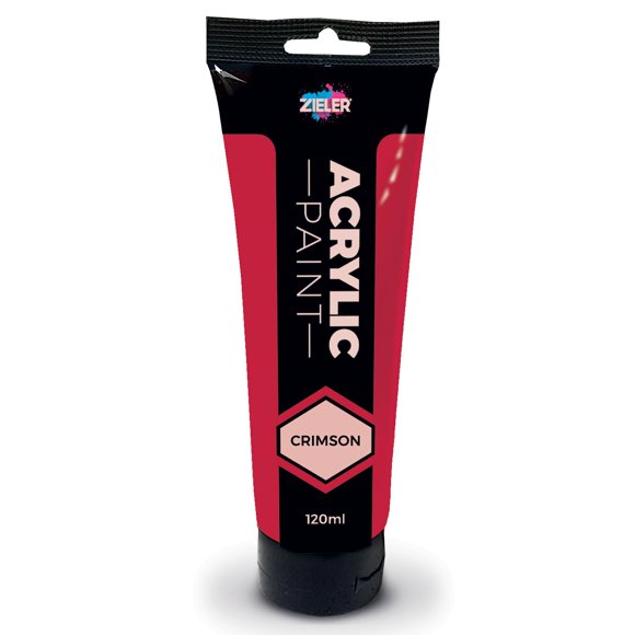 Pintura Acrílica Zieler 120 ml Carmesí Premium