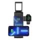 thumbnail image 2 of Base De Carga Plegable 3 En 1 Usams Cd181 15w Wireless Negro, 2 of 6