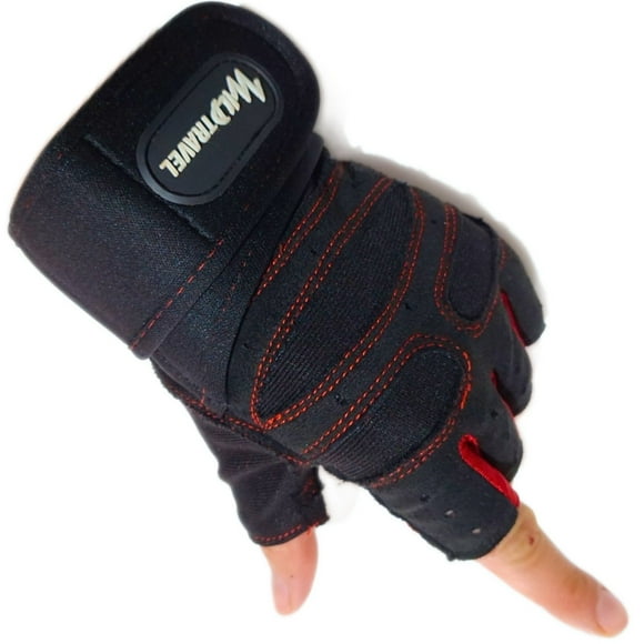 Guantes de gimnasio Ejercicio Levantamiento de Pesas TALLA L