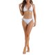 thumbnail image 2 of INSPIRE CHIC Bikini de Triángulo para Mujer con Halter y Parte Inferior de Corte Alto, Traje de Baño con Copas Removibles Grande Blanco, 2 of 5