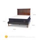 thumbnail image 3 of Cama Europea Curve Super Premium 2 Plazas + Respaldo New Torino Caramel, 3 of 16