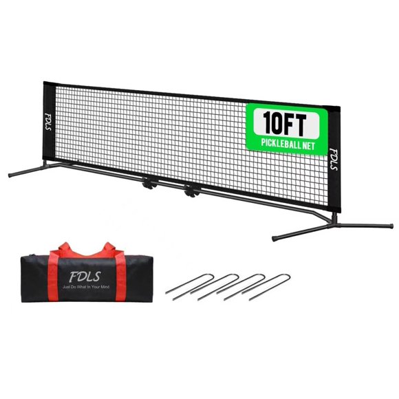 Red portátil de pickleball FDLS de 3 m con bolsa de transporte