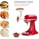 thumbnail image 2 of Accesorio de molino de alimentos para batidoras de pie KitchenAid incluye 2 tubos rellenos de salchichas, 4 discos de molienda, 2 of 3