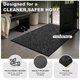 thumbnail image 4 of Felpudo Mibao 91 cm x 61 cm Gris Antideslizante Lavable, 4 of 8