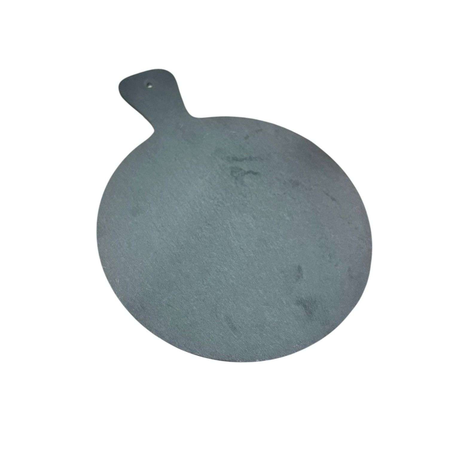 Oem - Tabla Cocktail Aperitivo Piedra Pizarra Mango Redonda Peq