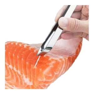 Genérica - Pinza De Acero De Cocina Para Pescado Chef Gastronomía - Plateado