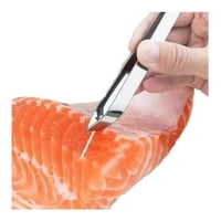 Genérica - Pinza De Acero De Cocina Para Pescado Chef Gastronomía - Plateado